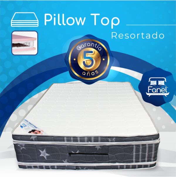 Colchón Pillow Top Resortado - Image 3